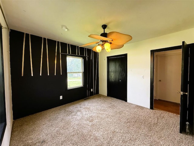 10537 Franklin Pike, Meadville, PA 16335 - unfurnished bedroom with carpet flooring and ceiling fan