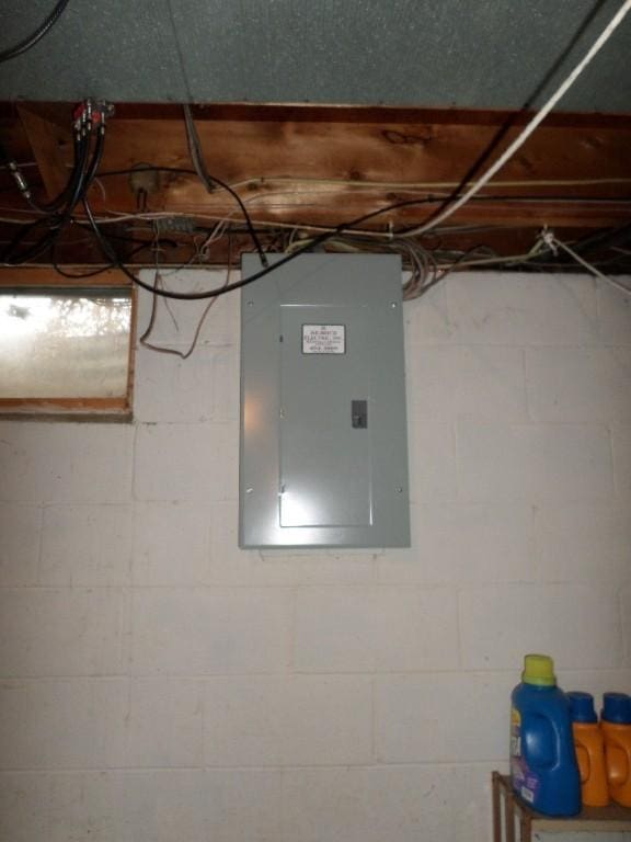 utility room with electric panel