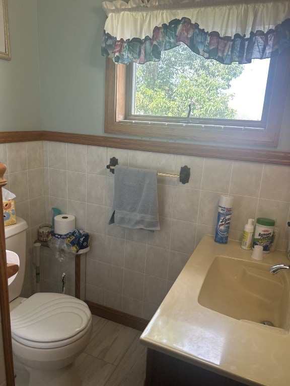 495 E Jamestown Rd, Greenville, PA 16125 - bathroom with tile walls and vanity