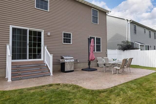 2861 S Birch Run, Millcreek, PA 16506 - rear view of property with entry steps and a patio