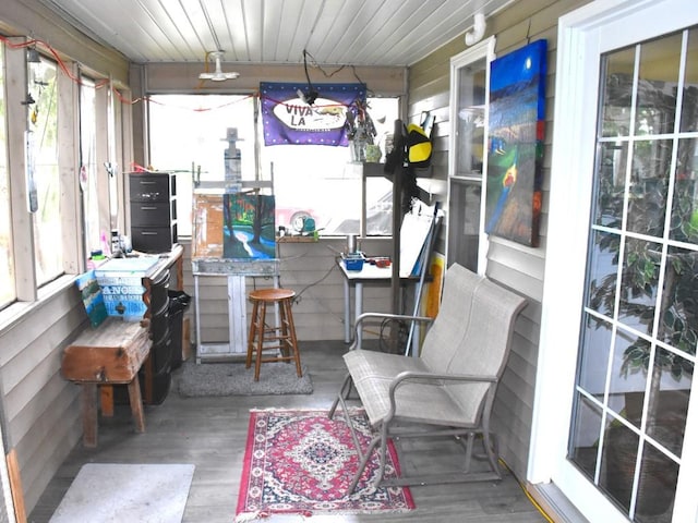 10987 Henry St, Conneaut Lake, PA 16316 - sunroom / solarium with healthy amount of natural light and wood finished floors
