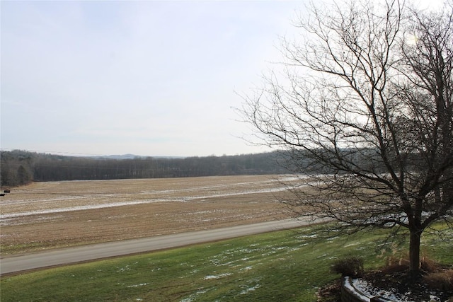 exterior space featuring a rural view