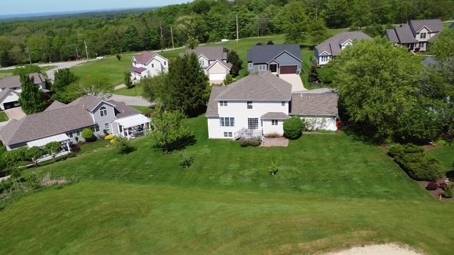 3706 Harbor Ridge Trl, Erie, PA 16510 - aerial perspective of suburban area with a forest