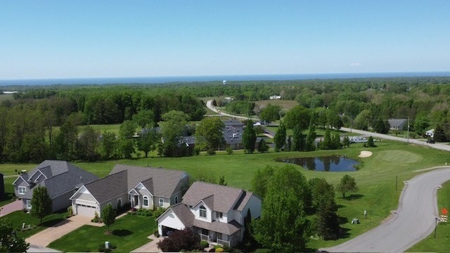 3706 Harbor Ridge Trl, Erie, PA 16510 - aerial perspective of suburban area with a large body of water and a forest