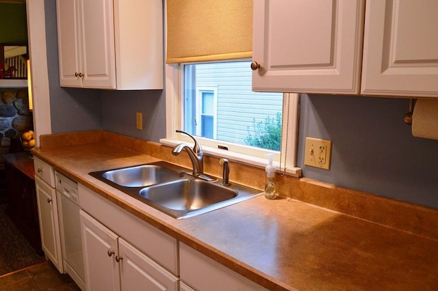 105 Hickory St, Edinboro, PA 16412 - kitchen with white cabinetry and white dishwasher
