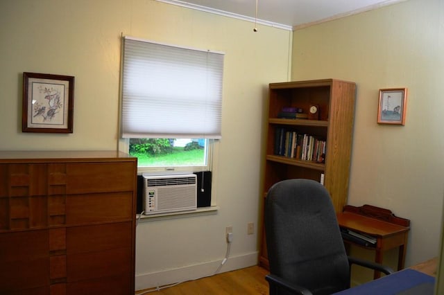 105 Hickory St, Edinboro, PA 16412 - home office featuring light wood finished floors and cooling unit