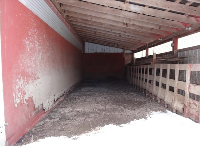 exterior space featuring a carport