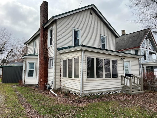 view of back of property