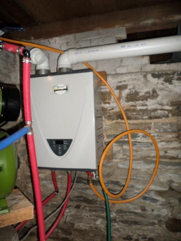 utilities with tankless water heater