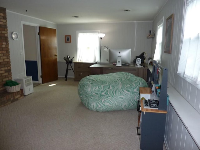 3404 Rustic Ln, Erie, PA 16506 - bedroom featuring multiple windows, carpet flooring, and crown molding