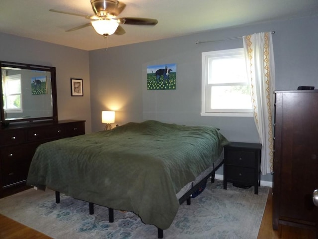 3404 Rustic Ln, Erie, PA 16506 - bedroom featuring light wood-type flooring and a ceiling fan