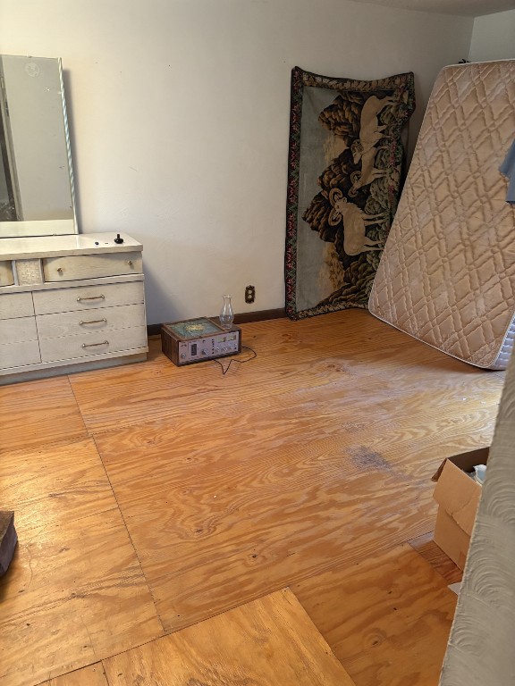 interior space featuring light wood finished floors