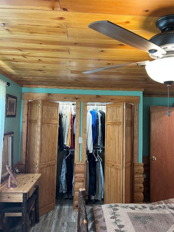 8766 Quaker Ln, Espyville, PA 16424 - bedroom featuring wood finished floors and wood ceiling