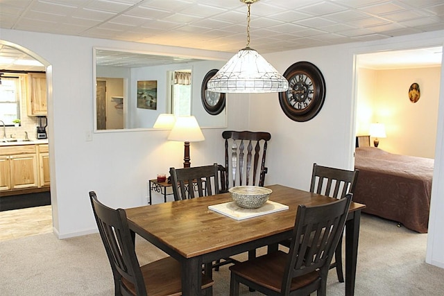 6361 Cherry Ext, Erie, PA 16509 - dining room with light colored carpet and baseboards