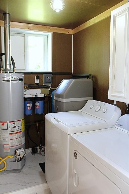 6361 Cherry Ext, Erie, PA 16509 - laundry area with washing machine and clothes dryer and water heater