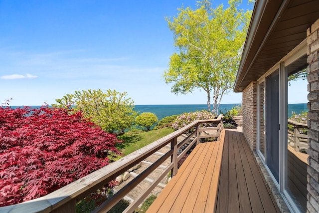 100 Fox Hollow Ln, Harborcreek, PA 16511 - deck with a water view