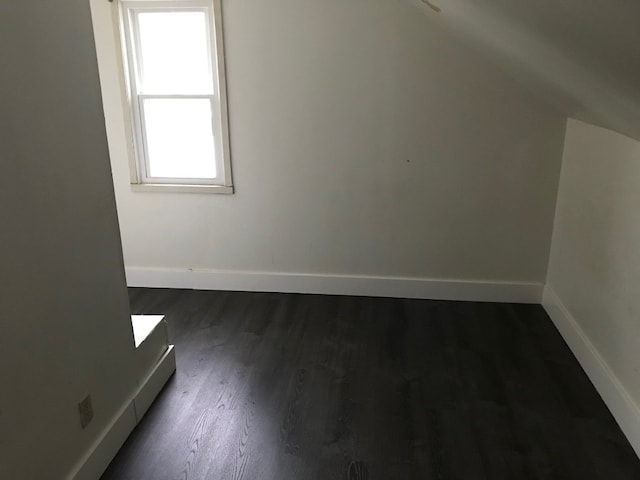 bonus room featuring dark wood-type flooring