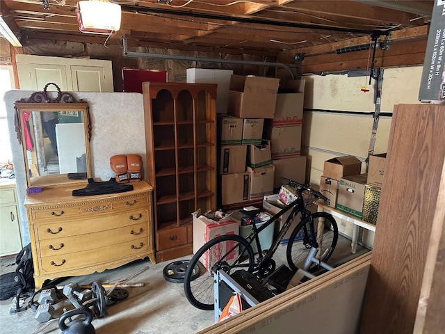 storage with a garage