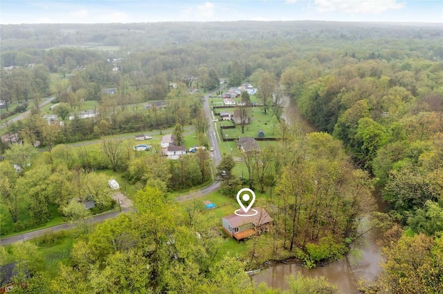 2629 River Dr, Jamestown, PA 16134 - aerial view of a heavily wooded area