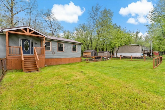 2629 River Dr, Jamestown, PA 16134 - view of yard with a porch