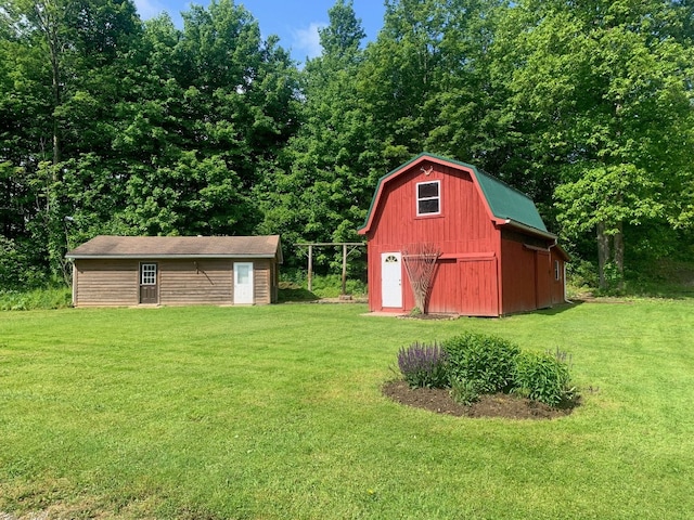 5511 Lake Rd, Atlantic, PA 16111 - view of green lawn featuring an outbuilding