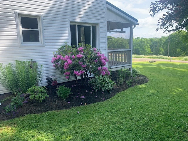 5511 Lake Rd, Atlantic, PA 16111 - view of property exterior featuring a yard and a sunroom