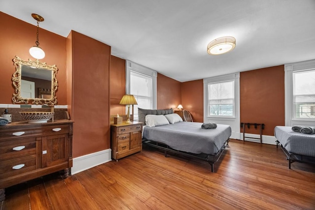 bedroom featuring hardwood / wood-style flooring