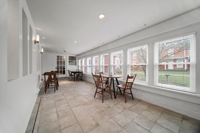 view of sunroom / solarium