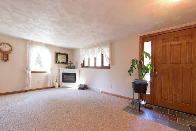 view of carpeted entryway