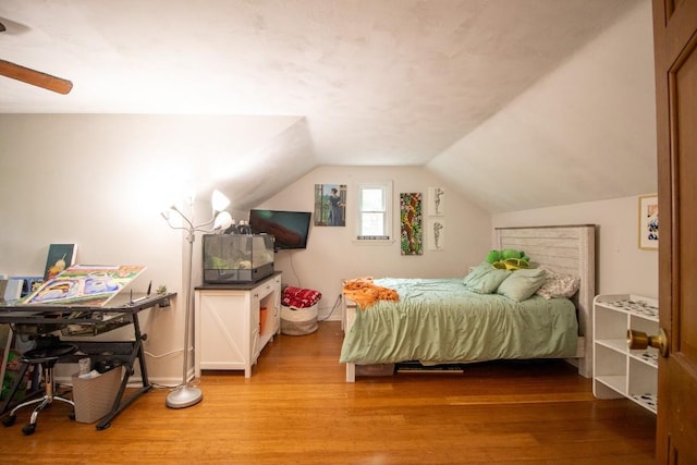 104 Hillcrest Dr, Edinboro, PA 16412 - bedroom with light wood finished floors and vaulted ceiling