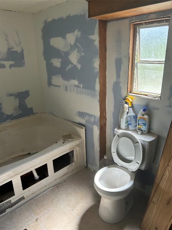 0 Hickory Dr, Espyville, PA 16424 - bathroom with a bathing tub and toilet