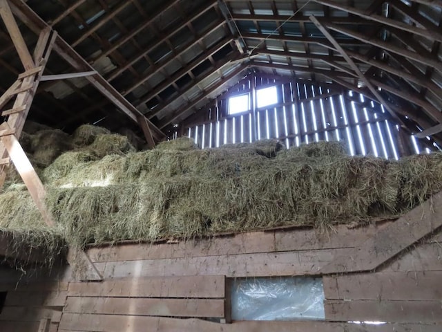 view of attic