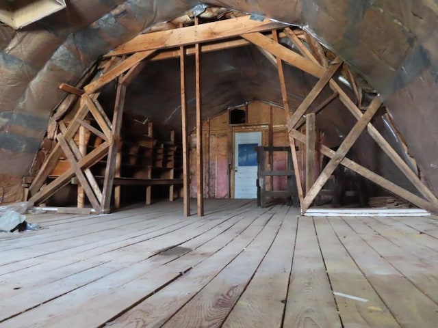 view of attic