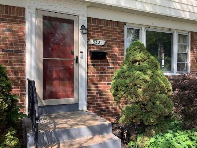 3322 Parade St, Erie, PA 16504 - property entrance featuring brick siding