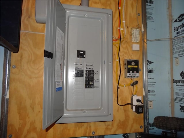 utility room featuring electric panel