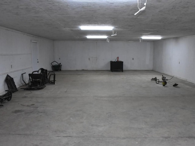 view of basement