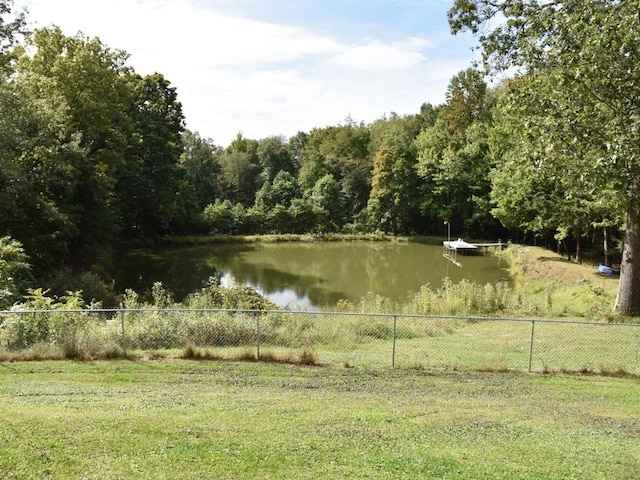 view of water feature