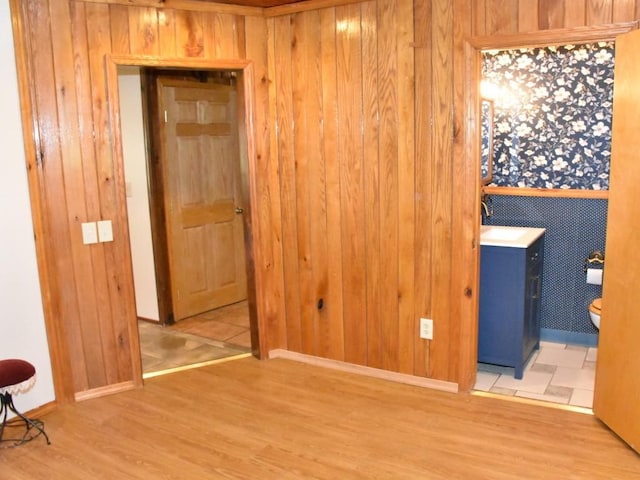 interior space with hardwood / wood-style floors