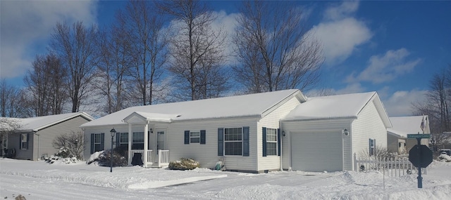 view of front of house featuring a garage