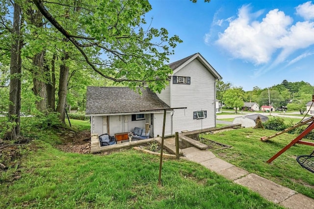 406 Spring St, Jamestown, PA 16134 - back of house featuring a yard