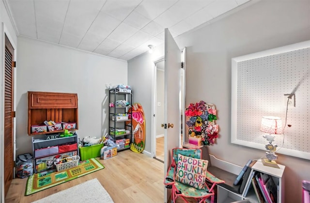 406 Spring St, Jamestown, PA 16134 - game room with wood finished floors