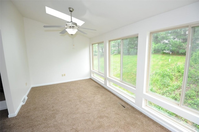 4140 Wood Hills Dr Unit C44, Erie, PA 16510 - unfurnished sunroom featuring healthy amount of natural light and a skylight
