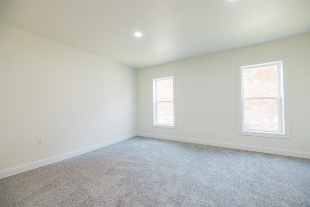 empty room with carpet flooring and a healthy amount of sunlight