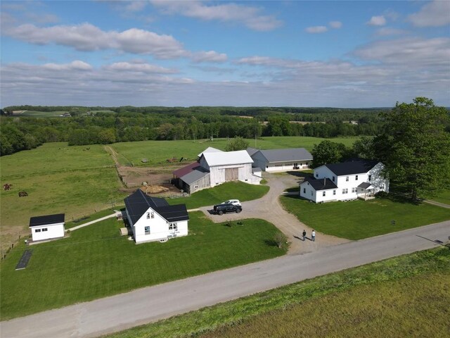 15916 Airport Rd, Linesville, PA 16424 - view from above of property with a heavily wooded area