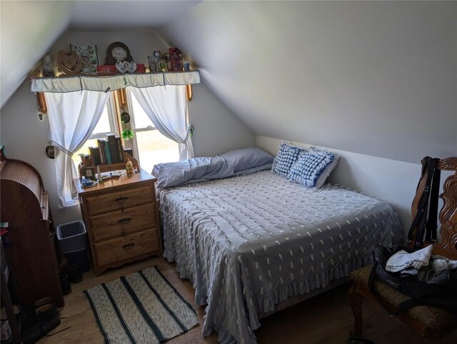 15916 Airport Rd, Linesville, PA 16424 - bedroom with wood finished floors and vaulted ceiling
