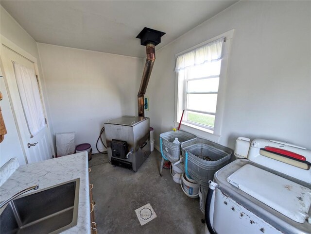 15916 Airport Rd, Linesville, PA 16424 - misc room with unfinished concrete floors