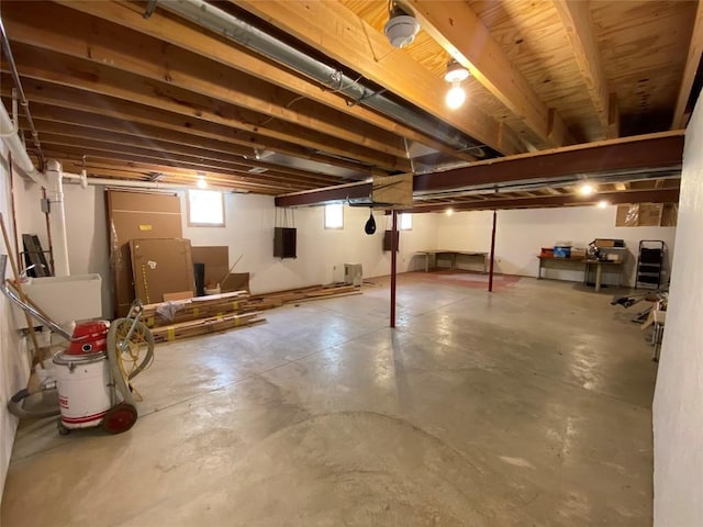 view of basement