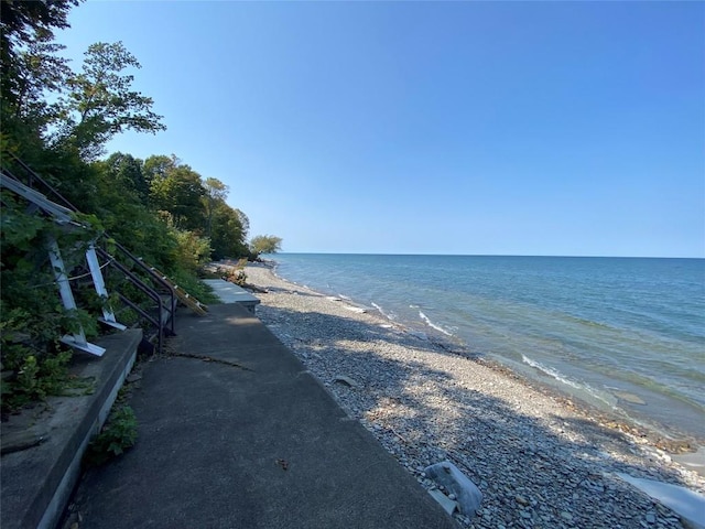 water view featuring a beach view