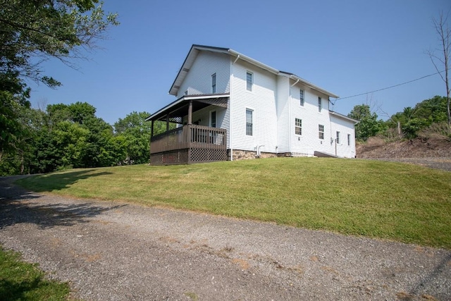 5499 Pinetree Rd, Mckean, PA 16426 - rear view of property with a lawn