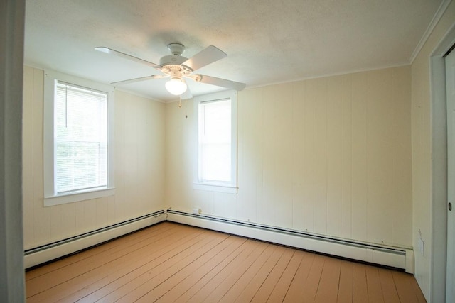 5499 Pinetree Rd, Mckean, PA 16426 - empty room featuring plenty of natural light, wood finished floors, and ceiling fan